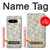 S2077 Billets Dollar argent Etui Coque Housse pour Google Pixel 8 pro