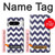S2345 Marine Bleu Shavron Zig zag Etui Coque Housse pour Google Pixel 8 pro