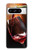 S2396 Rouge Bouteille de vin et le verre Etui Coque Housse pour Google Pixel 8 pro