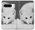 S2569 Blanc arctique Renard Etui Coque Housse pour Google Pixel 8 pro