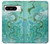 S2653 Dragon Vert Turquoise Pierre Graphique Etui Coque Housse pour Google Pixel 8 pro