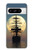 S2897 Pirate Ship Lune Nuit Etui Coque Housse pour Google Pixel 8 pro