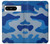 S2958 Armée Bleu Camo Camouflage Etui Coque Housse pour Google Pixel 8 pro