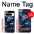 S2959 Marine Bleu Camo camouflage Etui Coque Housse pour Google Pixel 8 pro