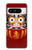S3023 Japon Bonne chance Daruma Poupée Etui Coque Housse pour Google Pixel 8 pro