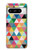 S3049 Triangles Couleurs vibrantes Etui Coque Housse pour Google Pixel 8 pro