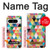 S3049 Triangles Couleurs vibrantes Etui Coque Housse pour Google Pixel 8 pro
