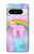 S3070 Arc en ciel pastel ciel Licorne Etui Coque Housse pour Google Pixel 8 pro