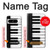 S3078 Noir et blanc Clavier de piano Etui Coque Housse pour Google Pixel 8 pro