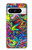 S3255 Motif Art coloré Etui Coque Housse pour Google Pixel 8 pro