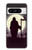 S3262 Lune de nuit faucheuse cimetière Etui Coque Housse pour Google Pixel 8 pro