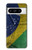 S3297 Brésil Drapeau graphique Football Millésime Etui Coque Housse pour Google Pixel 8 pro
