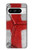 S3316 Angleterre Drapeau graphique Football Millésime Etui Coque Housse pour Google Pixel 8 pro
