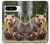 S3558 Famille d'ours Etui Coque Housse pour Google Pixel 8 pro