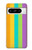 S3678 Vertical arc-en-ciel coloré Etui Coque Housse pour Google Pixel 8 pro