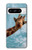 S3680 Girafe de sourire mignon Etui Coque Housse pour Google Pixel 8 pro