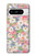S3688 Motif d'art floral floral Etui Coque Housse pour Google Pixel 8 pro