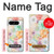 S3705 Fleur florale pastel Etui Coque Housse pour Google Pixel 8 pro