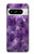S3713 Graphique violet améthyste à quartz imprimé Etui Coque Housse pour Google Pixel 8 pro