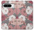 S3716 Motif floral rose Etui Coque Housse pour Google Pixel 8 pro