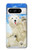 S3794 Ours polaire arctique amoureux de la peinture de phoque Etui Coque Housse pour Google Pixel 8 pro
