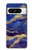 S3906 Marbre violet bleu marine Etui Coque Housse pour Google Pixel 8 pro
