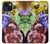 S3914 Galaxie colorée de costume d'astronaute de nébuleuse Etui Coque Housse pour iPhone 14