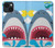 S3947 Caricature d'hélicoptère de requin Etui Coque Housse pour iPhone 14