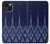 S3950 Motif textile thaïlandais bleu Etui Coque Housse pour iPhone 14 S3950 Motif textile thaïlandais bleu Etui Coque Housse pour iPhone 14