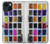 S3956 Graphique de boîte à palette aquarelle Etui Coque Housse pour iPhone 14