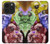 S3914 Galaxie colorée de costume d'astronaute de nébuleuse Etui Coque Housse pour iPhone 14 Pro