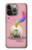 S3923 Queue d'arc-en-ciel de fond de chat Etui Coque Housse pour iPhone 14 Pro