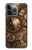 S3927 Boussole Horloge Gage Steampunk Etui Coque Housse pour iPhone 14 Pro