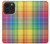 S3942 Tartan à carreaux arc-en-ciel LGBTQ Etui Coque Housse pour iPhone 14 Pro