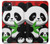 S3929 Panda mignon mangeant du bambou Etui Coque Housse pour iPhone 14 Plus
