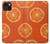 S3946 Motif orange sans couture Etui Coque Housse pour iPhone 14 Plus