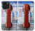 S3925 Collage Téléphone Public Vintage Etui Coque Housse pour iPhone 14 Pro Max