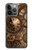 S3927 Boussole Horloge Gage Steampunk Etui Coque Housse pour iPhone 14 Pro Max