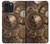 S3927 Boussole Horloge Gage Steampunk Etui Coque Housse pour iPhone 14 Pro Max