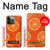 S3946 Motif orange sans couture Etui Coque Housse pour iPhone 14 Pro Max