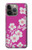 S3924 Fond rose fleur de cerisier Etui Coque Housse pour iPhone 13