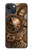 S3927 Boussole Horloge Gage Steampunk Etui Coque Housse pour iPhone 13 Pro