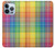 S3942 Tartan à carreaux arc-en-ciel LGBTQ Etui Coque Housse pour iPhone 13 Pro