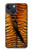 S3951 Marques de larme d'oeil de tigre Etui Coque Housse pour iPhone 13 mini