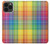 S3942 Tartan à carreaux arc-en-ciel LGBTQ Etui Coque Housse pour iPhone 13 Pro Max