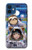 S3915 Costume d'astronaute paresseux pour bébé fille raton laveur Etui Coque Housse pour iPhone 12 mini