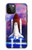 S3913 Navette spatiale nébuleuse colorée Etui Coque Housse pour iPhone 12 Pro Max