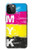 S3930 Clé jaune cyan magenta Etui Coque Housse pour iPhone 12 Pro Max