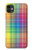 S3942 Tartan à carreaux arc-en-ciel LGBTQ Etui Coque Housse pour iPhone 11