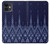 S3950 Motif textile thaïlandais bleu Etui Coque Housse pour iPhone 11